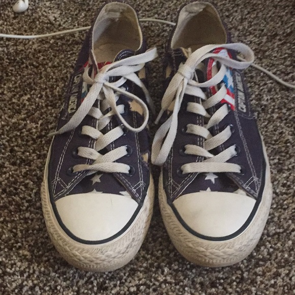 captain america converse shoes